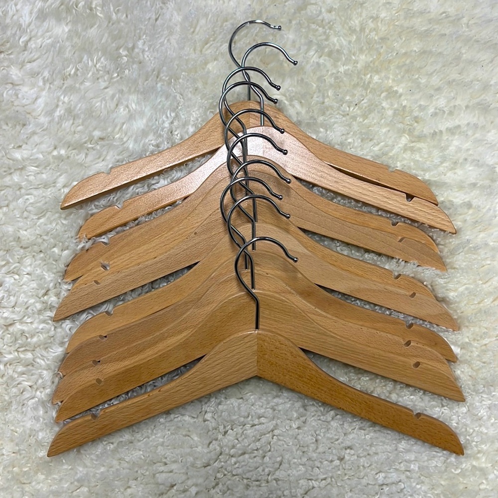 Real Wood Kids Hangers (Pack of 10)